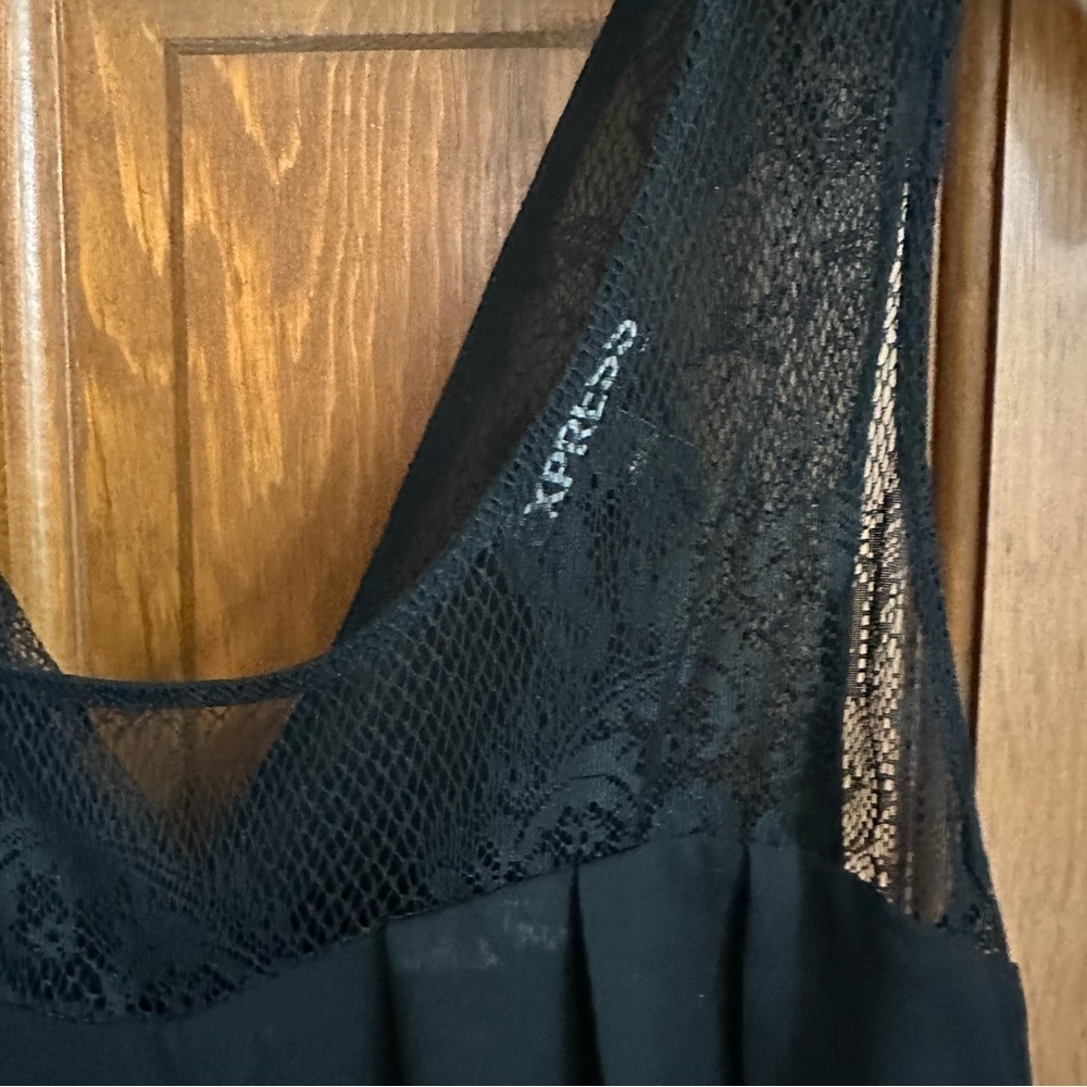 Express Chic Black Sleeveless Dress - Picture 4 of 5